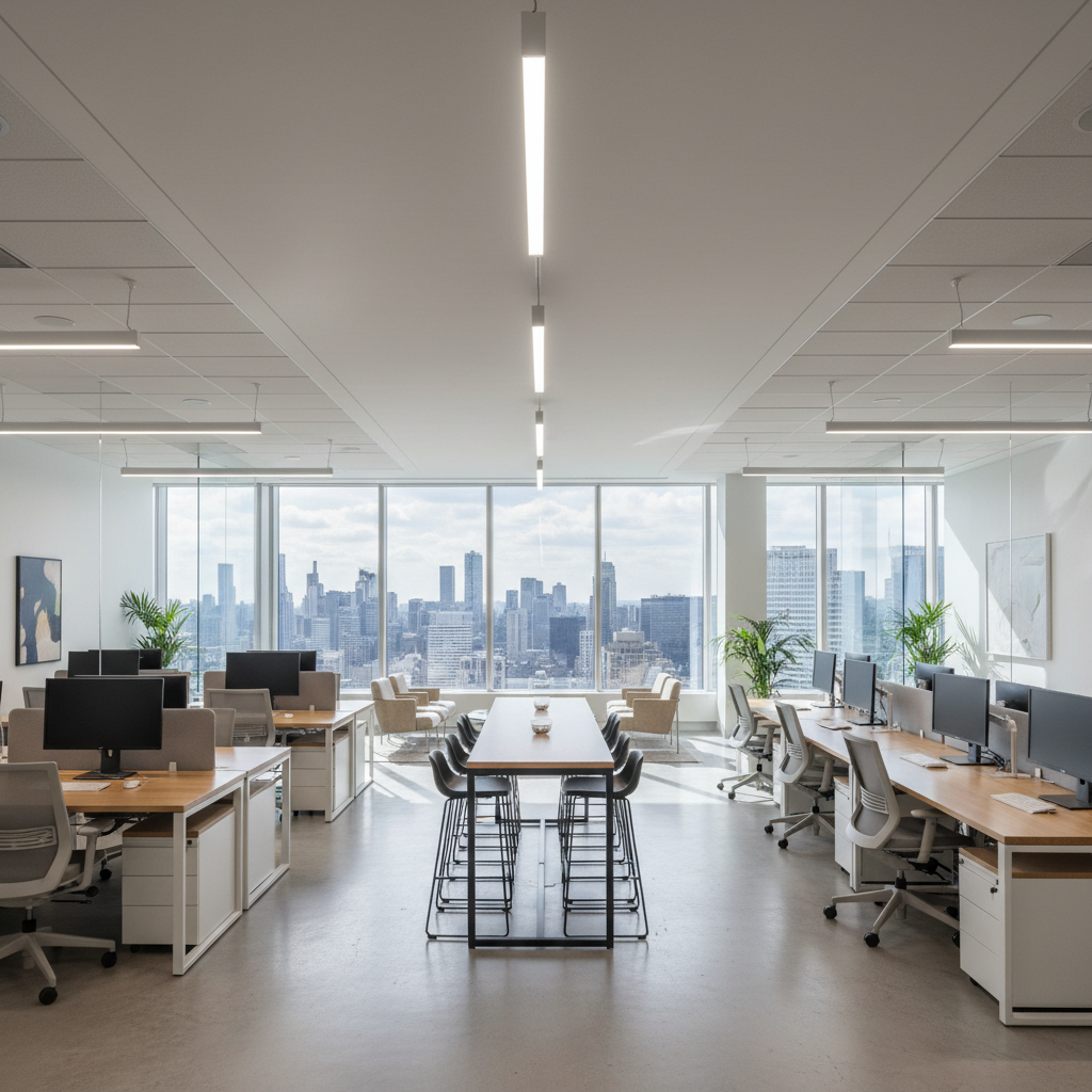 Modern premium office space with city view
