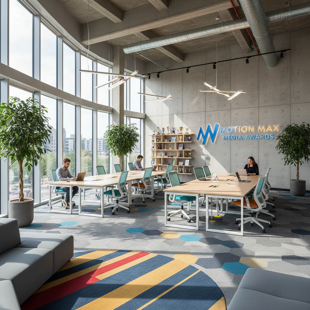 Motion Max Media Awards office space with modern design and creative workspace